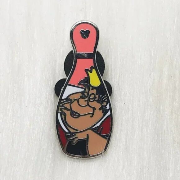 🔮 5/$25 Disney Villains Bowling Pins Alice in Wonderland Queen‎ of Hearts Pin - Picture 1 of 3